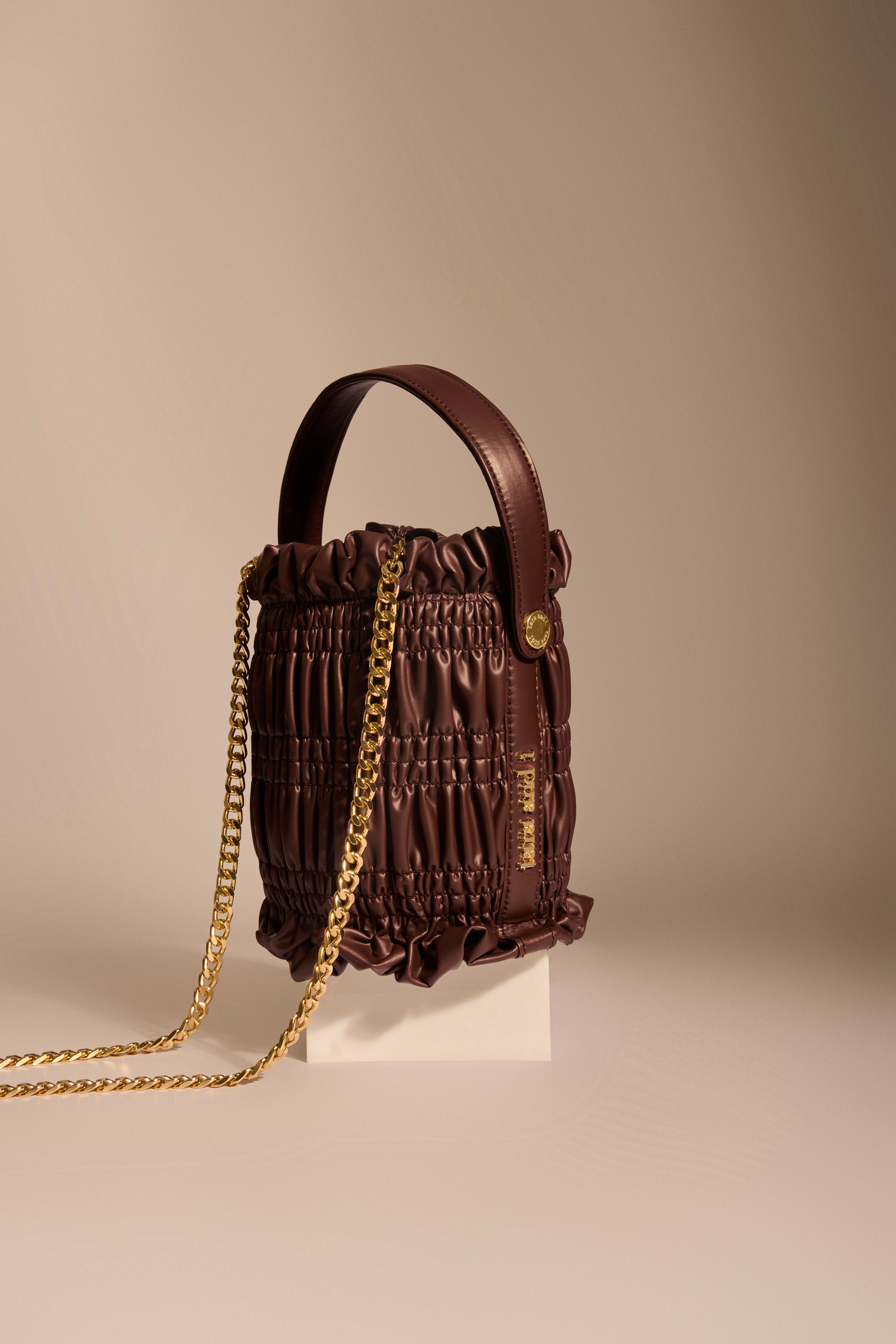 Mocha Drift Bucket Bag