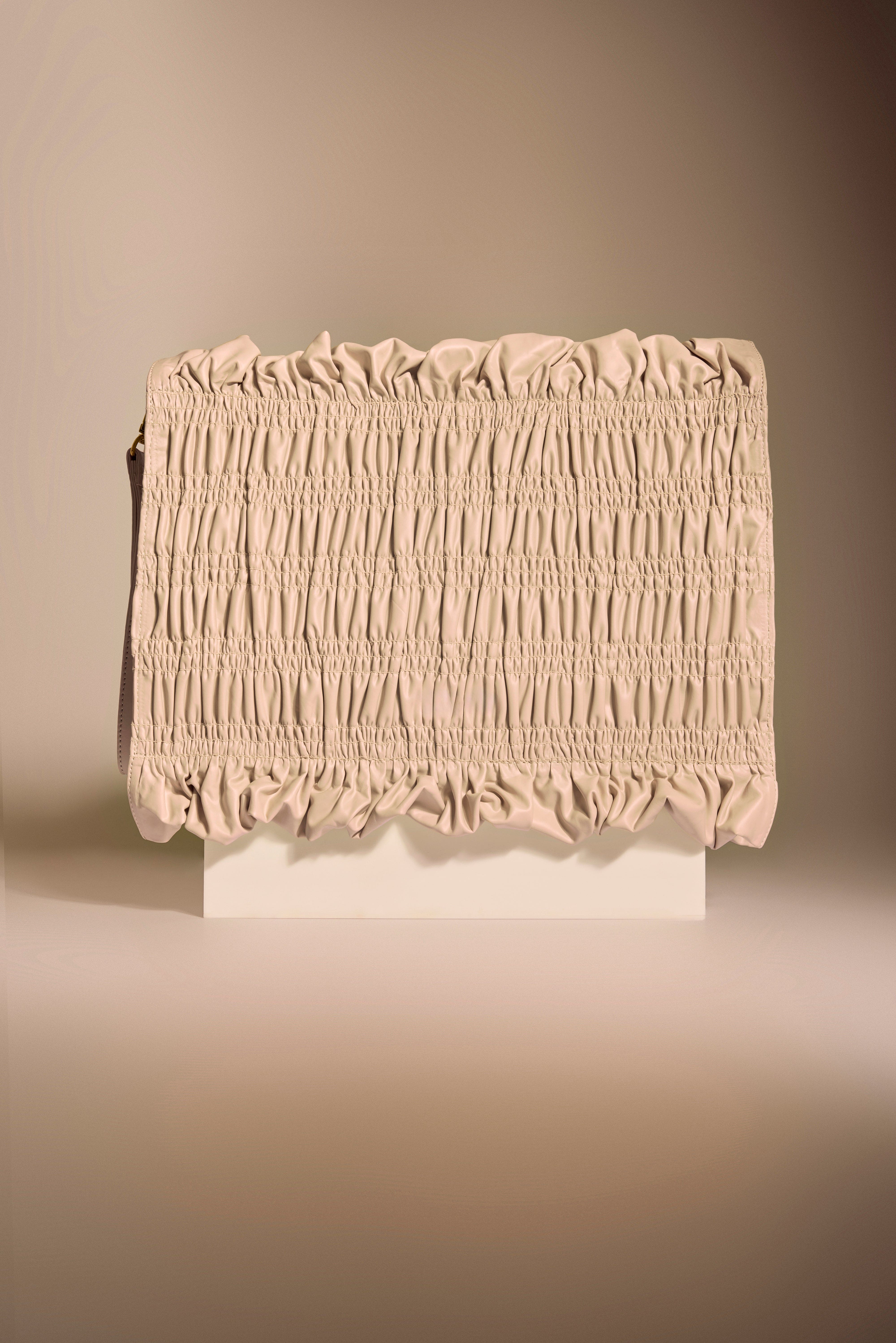 Crème Drift Oversized Wristlet