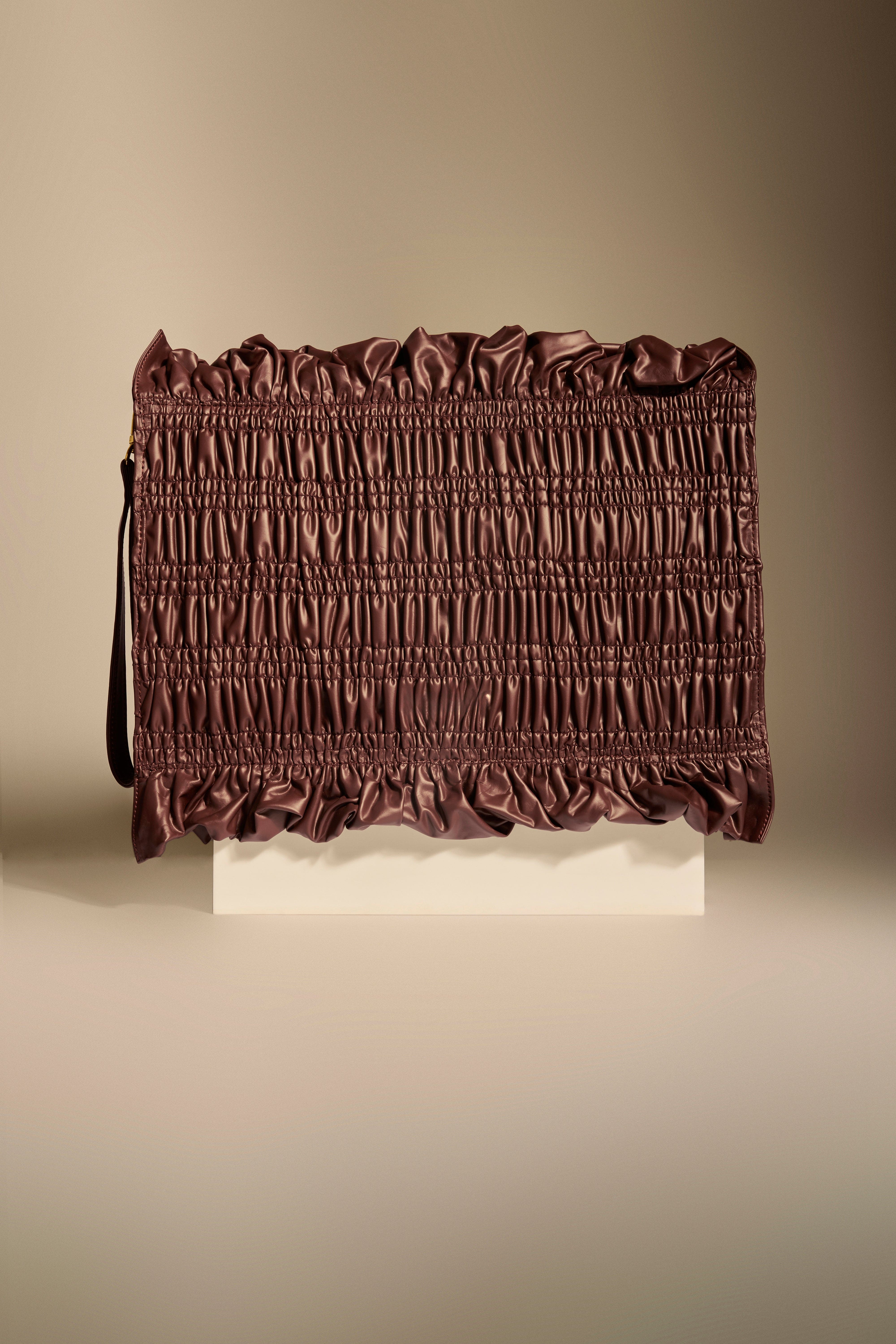 Mocha Drift Oversized Wristlet