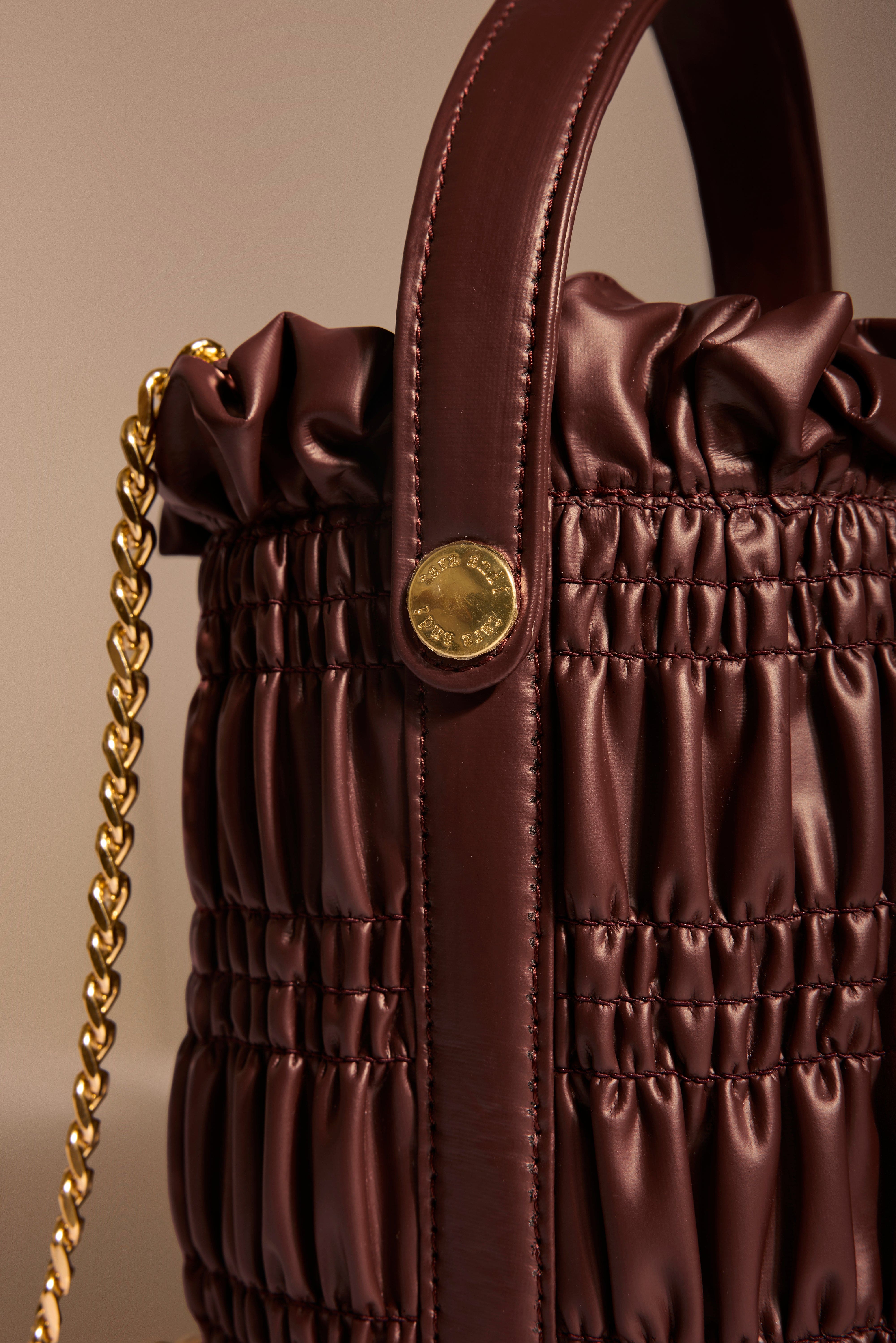 Mocha Drift Bucket Bag