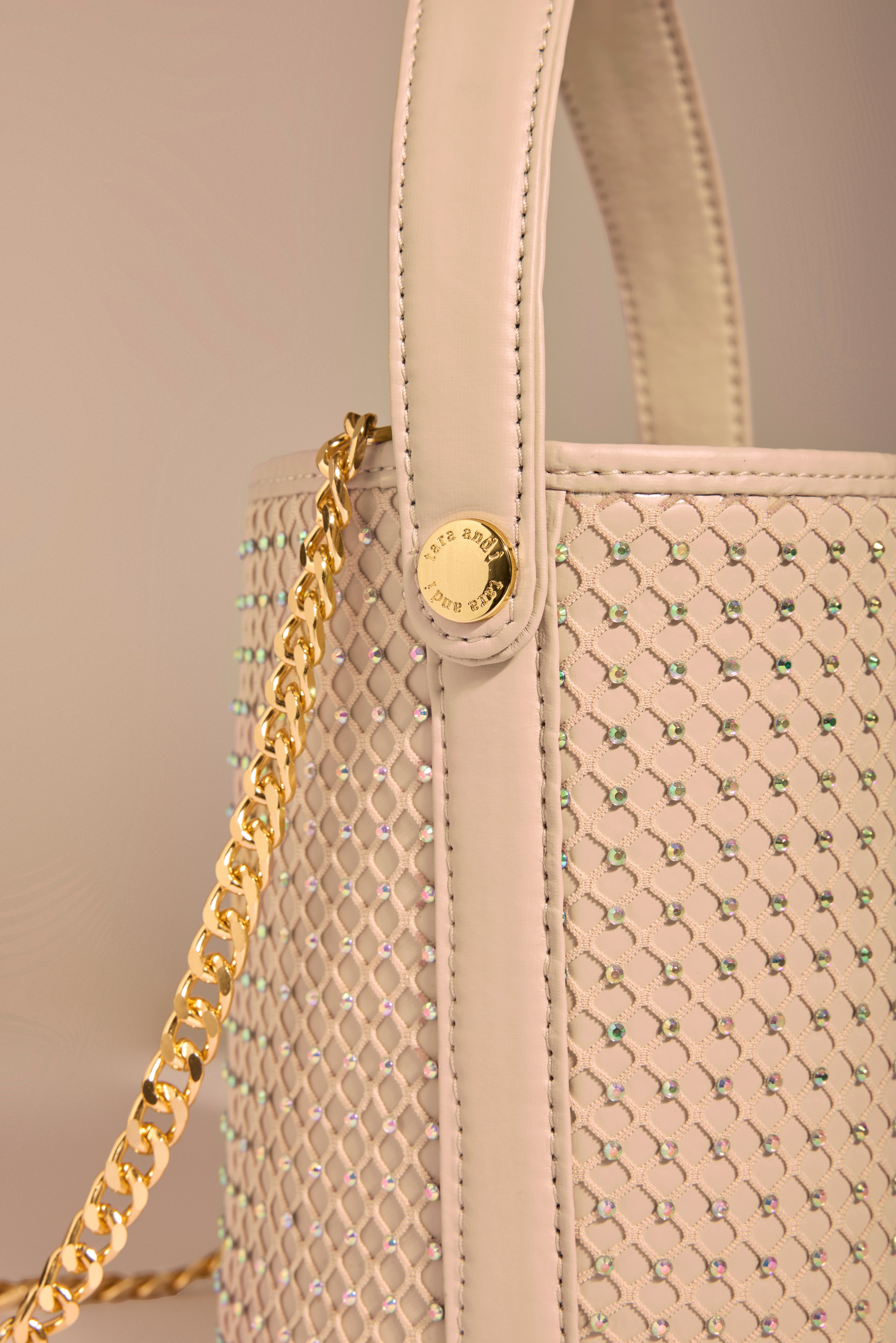 Crème Intermesh Bucket Bag