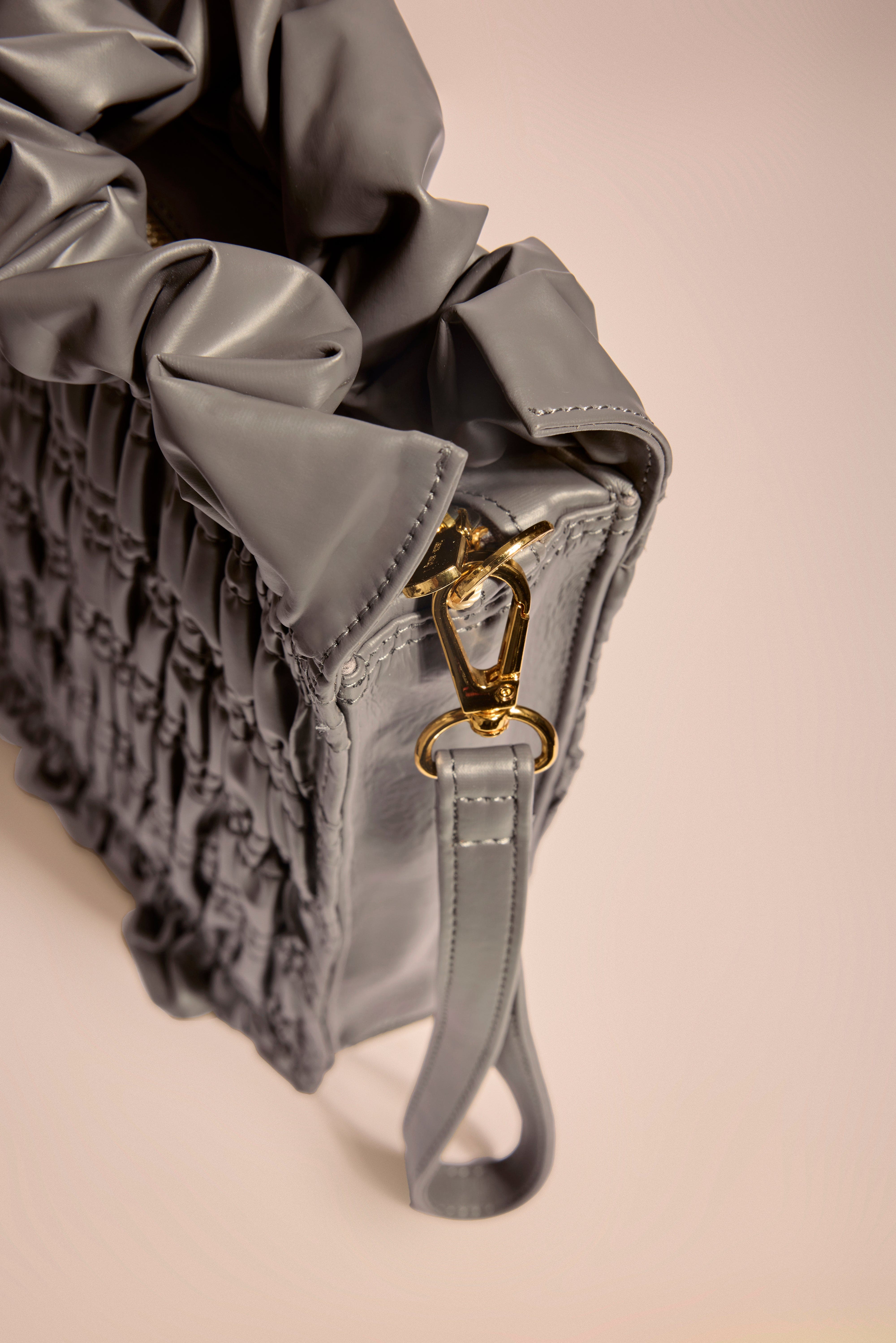 Grey Drift Oversized Wristlet