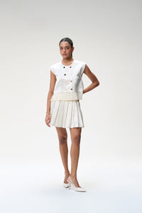 Ivory Boxy Crop Jacket