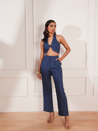 Moroccan Blue Hemp Trousers