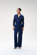 Midnight Blue Silk Shirt & Midnight Blue Silk Trouser