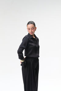 Black Silk Shirt