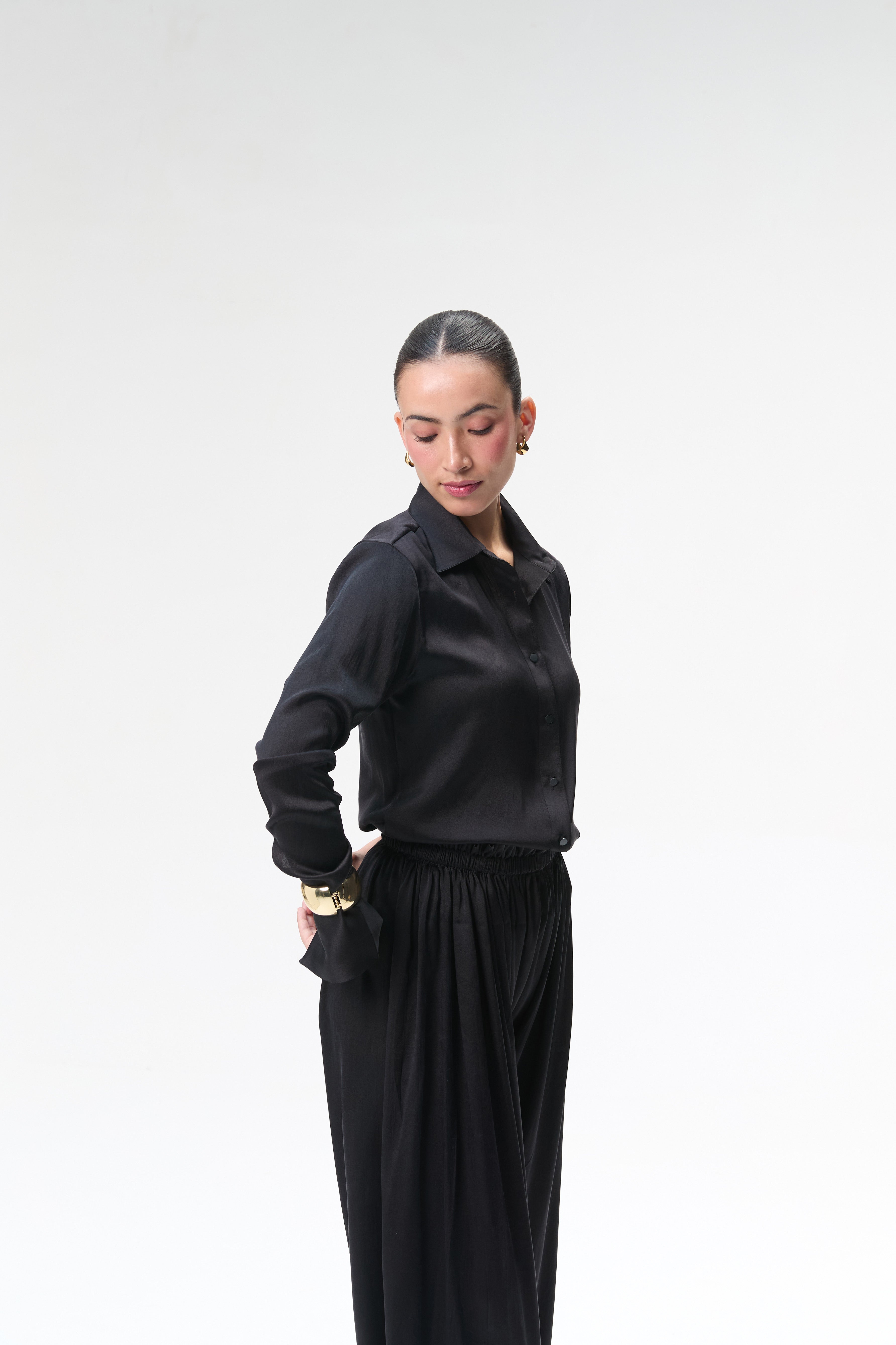 Black Silk Shirt
