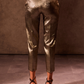 Gold Straight Fit Trousers