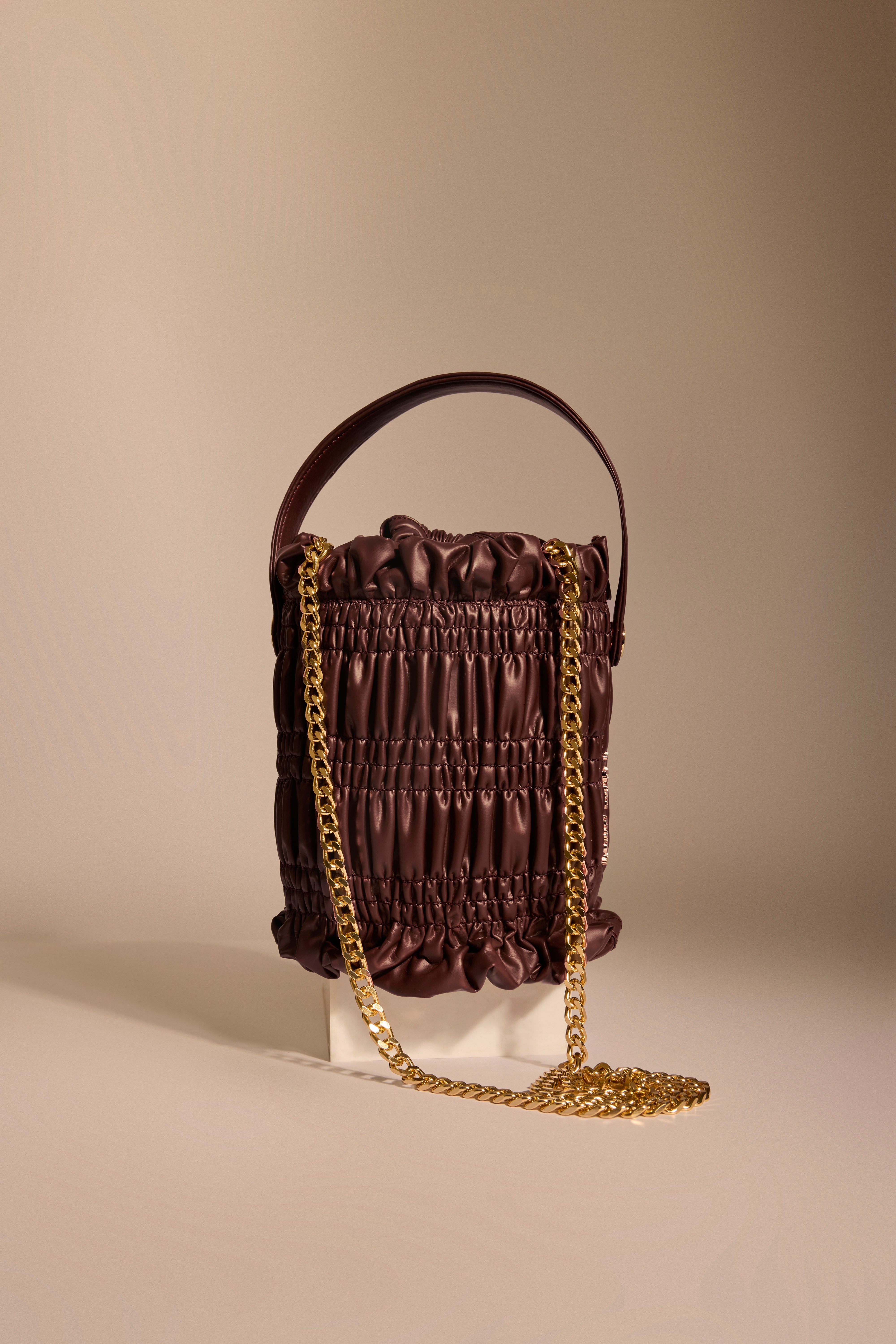 Mocha Drift Bucket Bag