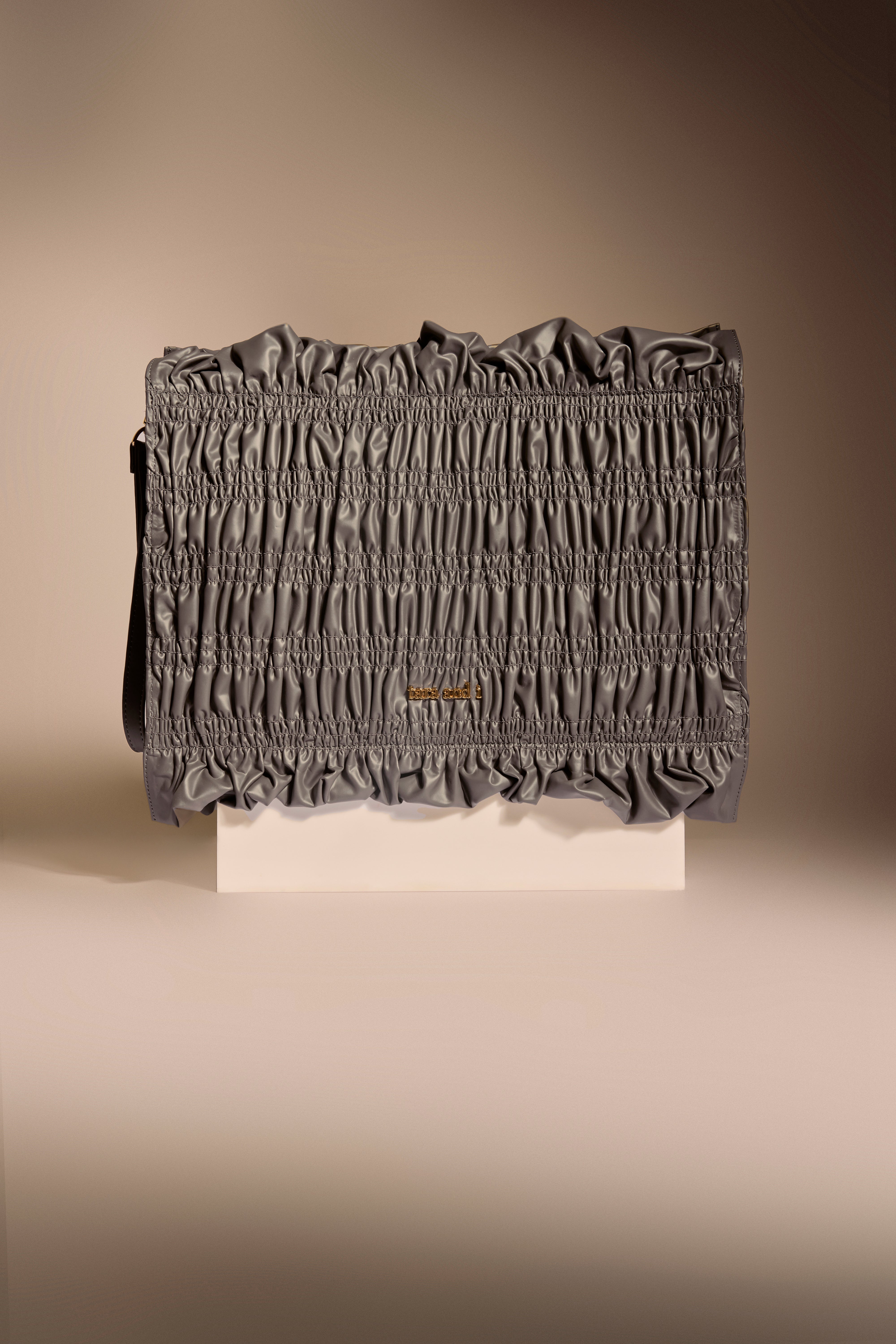 Grey Drift Oversized Wristlet