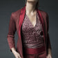 Shawl Lapel Red Jacket + Red Trousers