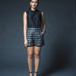 B/w Checkered Shorts