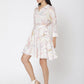 Marble Print Asymmetrical Skirt